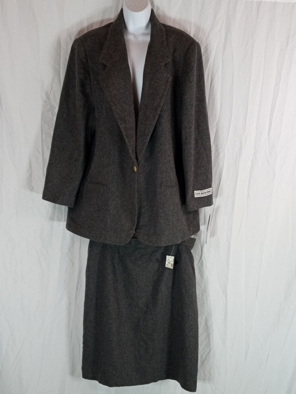 Fundamental Things II Wool Blazer and Skirt Set Blazer 20W Skirt 22W *Tiny Flaw